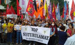 HDP'ye yönelik operasyonlar İstanbul'da protesto edildi