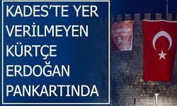 Kürtçe tabelaları söken AKP, Diyarbakır surlarına Kürtçe 'Erdoğan' pankartı astı