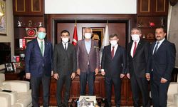 Ahmet Davutoğlu’ndan Başkan Zeydan Karalar’a nezaket ziyaret