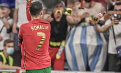 EURO 2020'ye Coca Cola damgası: Bu sefer Ronaldo'ya fırlatıldı