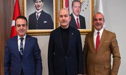 'İhaleye fesat karıştırmak' suçundan hapis cezası alan AKP'liler Soylu'yu ziyaret etti!