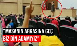 İmamlardan etek giyen avukata sözlü saldırı!