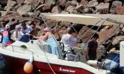Saros'ta sürüklenen teknedeki 8 kişi kurtarıldı