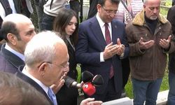 Kılıçdaroğlu ve İmamoğlu'ndan Ahmet Suat Özyazıcı'nın mezarına ziyaret