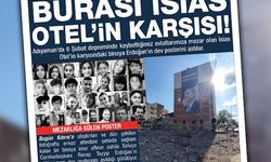 35'i öğrenci 65 kişiye mezar oldu! İsias Otel'in karşısına dev gülen Erdoğan afişi