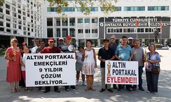 Altın Portakal çalışanlarından tazminat eylemi