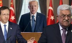 AKP'li Cumhurbaşkanı Erdoğan, Filistin Devlet Başkanı Abbas ve İsrail Cumhurbaşkanı Herzog ile görüştü