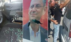 Samsun'da CHP'nin aracına saldırı!