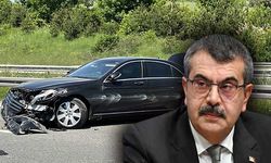 Milli Eğitim Bakanı’nın makam aracı kaza yaptı