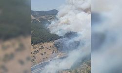 İzmir’deki yangın Manisa'ya ilerliyor! Bir köy tahliye edildi