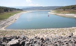 Bolu'da Gölköy baraj gölünde dört aylık su kaldı