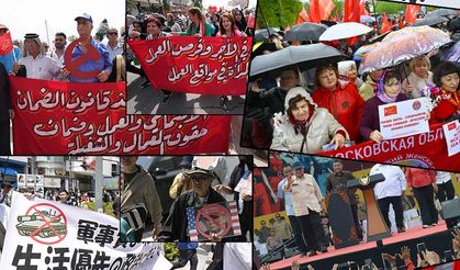 Türkiye'de polis abluka altına alırken dünya 1 Mayıs'ı coşkuyla kutluyor