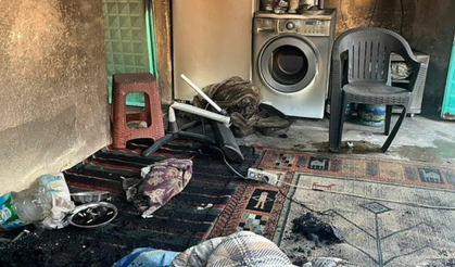 Yangından kaçamayan yaşlı adam feci şekilde can verdi