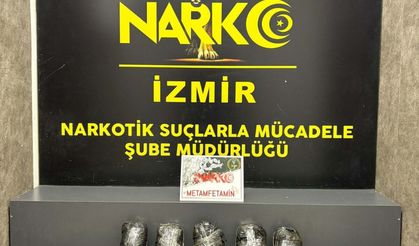 Polisin durdurduğu otomobilde 10 kilo metamfetamin ele geçirildi