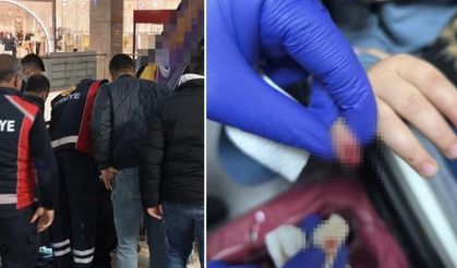 Eli yürüyen merdivene sıkışan çocuğun parmağı koptu