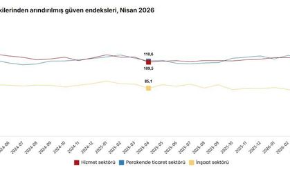 TÜİK: Güven endeksi hizmet ve perakende ticarette azaldı, inşaat sektöründe arttı