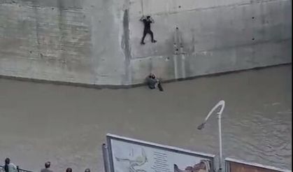 Dereye düşen Eslem'i kurtaranlar canlarını hiçe saymış