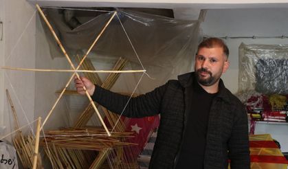 Kayınpederinin vasiyetini yerine getiren damat, yaptığı uçurtmalarla çocukları sevindiriyor