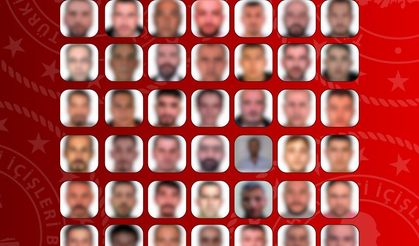 16'sı kırmızı bültenle aranan 60 firari suçlu yurda getirildi