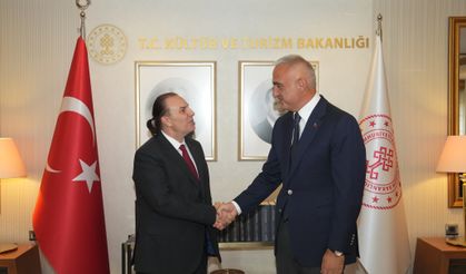 Bakan Ersoy, Devlet Opera ve Balesi Genel Müdürü Atilla'yı kabul etti