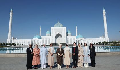 Emine Erdoğan, İmam Buhari Anıt Kompleksi'ni ziyaret etti