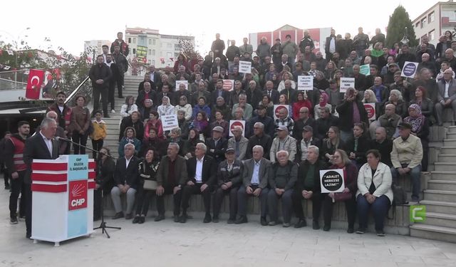 Bilecik'te Ahmet Özer'in tutuklanması protesto edildi