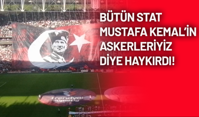 Beşiktaş'tan nefes kesen Cumhuriyet Bayramı koreografisi!