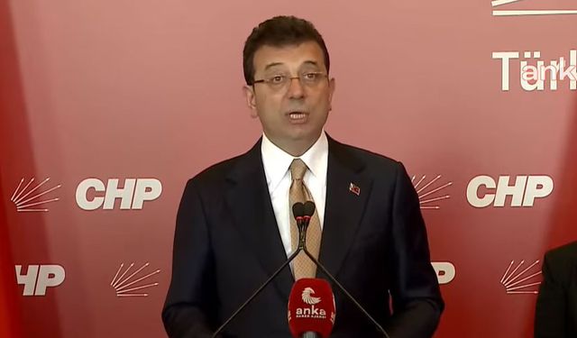 İmamoğlu: Bizde koltuk değil milletin menfaati esastır