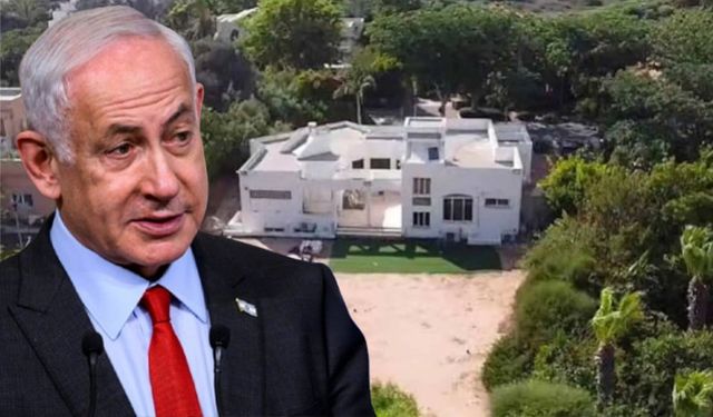 Netanyahu'nun evine işaret fişeği atıldı