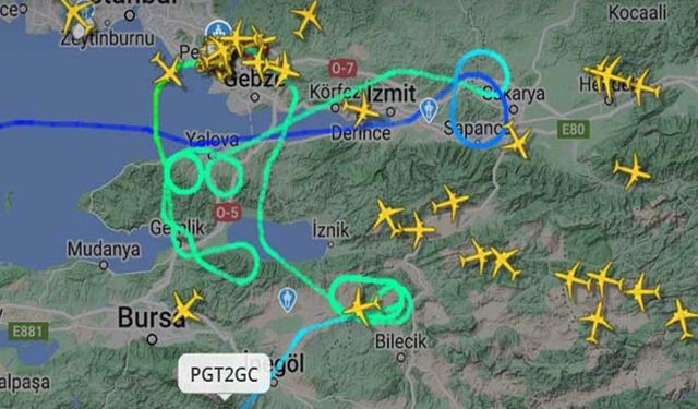 İki saat boyunca hiçbir uçak Sabiha Gökçen'e inemedi