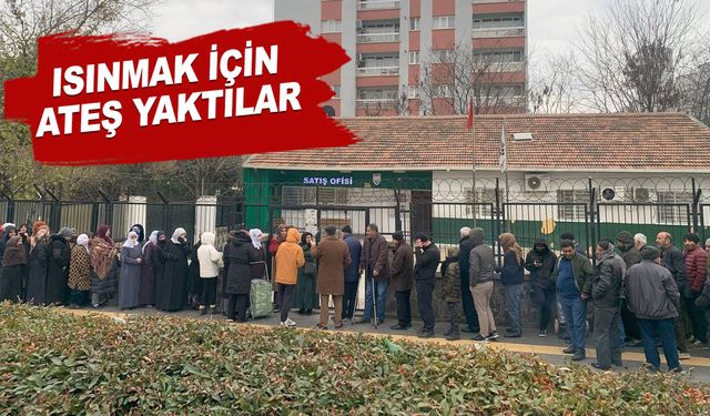 İşte AKP Türkiye'si! Eksi 5 derecede metrelerce ucuz pirinç kuyruğu