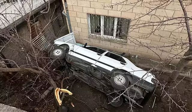 Nevşehir'de otomobil bahçeye uçtu! 3 yaralı