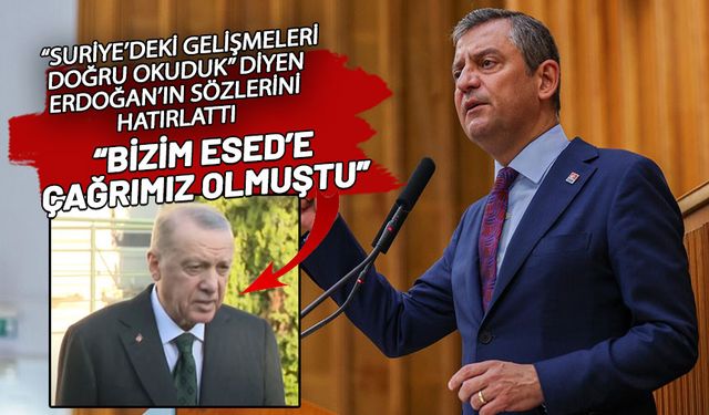 Özgür Özel'den Erdoğan'a 'Esad' yanıtı: Sana kötü bir haberim var...