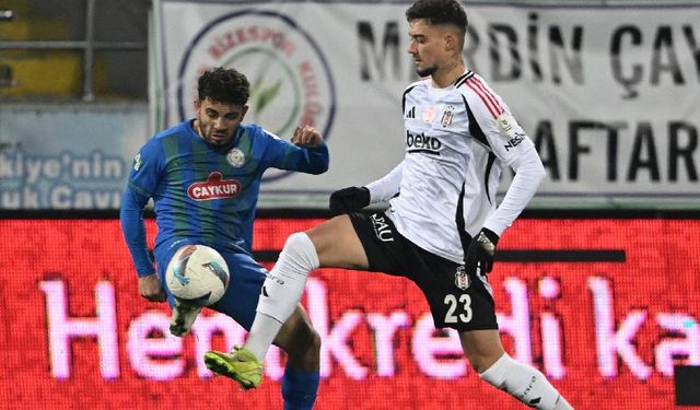 Beşiktaş Rize'de galibiyet alamadı