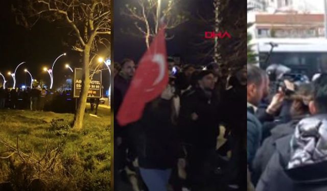 İmamoğlu protestosunda gözaltılar