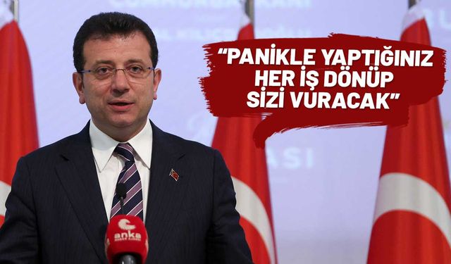 İmamoğlu'ndan iktidara sert mesaj: Mala, mülke çökenler kendi tuzaklarında boğulacak