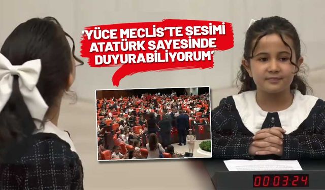 TBMM çocuk oturumunda duygulandıran konuşma: Biz varız, biz geleceğiz