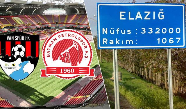 Batman Petrolspor ve Vanspor'a 'Elazığ' yasağı