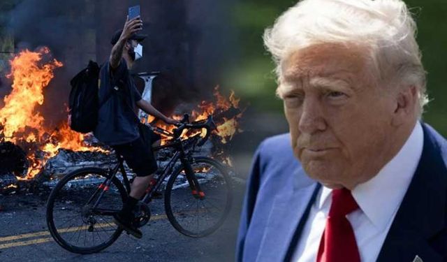 ABD savaş alanına döndü! Donald Trump adeta tehdit etti