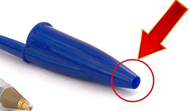 Kalem kapaklarındaki küçük deliğin şaşırtıcı sırrı! Meğer hayat kurtarıyormuş