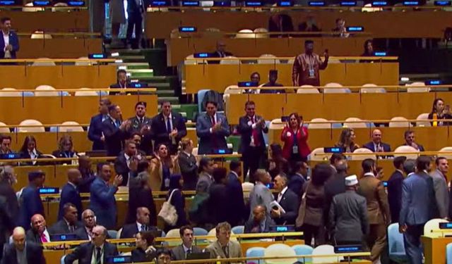 BM'de Netanyahu'ya protesto! Salon boşaldı