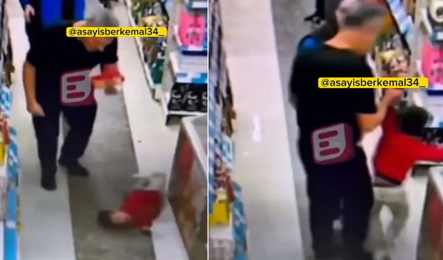 5 yaşındaki çocuğunu markette darp eden baba gözaltında
