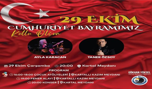 Cumhuriyet’in ışığı Kartal Meydanı’nda parlayacak