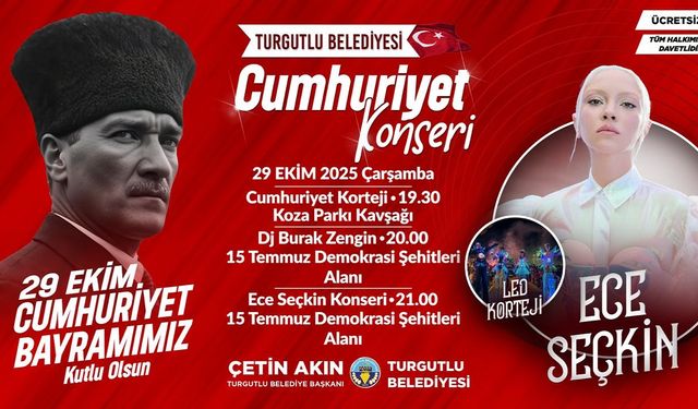 Cumhuriyet Bayramı coşkusu Turgutlu’yu saracak