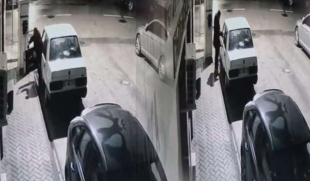 Böyle hırsızlık görülmedi! Saniyeler içinde araba teyibini yok etti