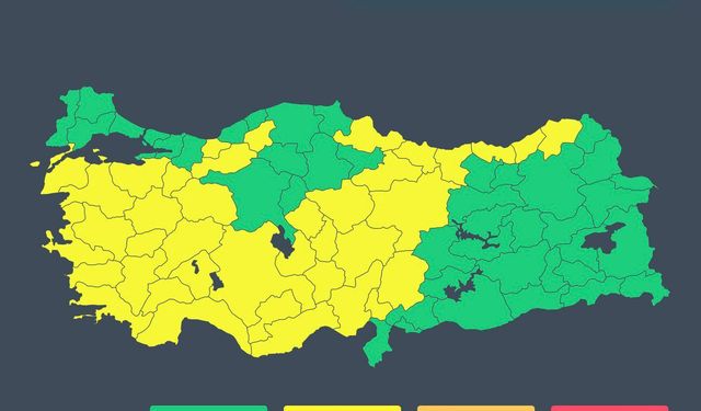 İçişleri Bakanlığı'ndan 'sağanak' ve 'fırtına' uyarısı