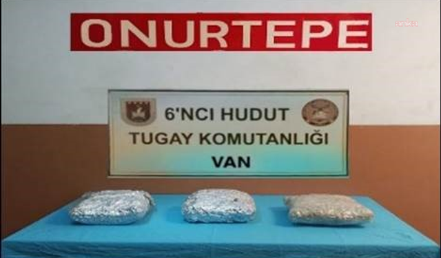 MSB: Van hudut hattında 4 kilo uyuşturucu ele geçirildi