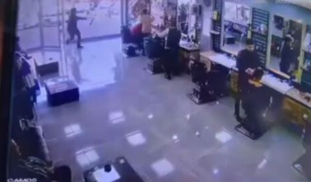 Berber dükkanına silahlı saldırı