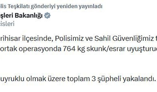 İzmir'de 764 kilo uyuşturucu ele geçirildi; 3 gözaltı