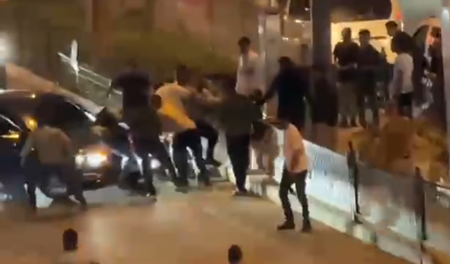 Alacak kavgası kamerada; 3 yaralı, 11 gözaltı